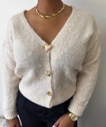 Beige charm knit