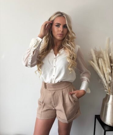 Ivory rose blouse