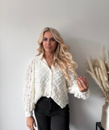 White lace blouse