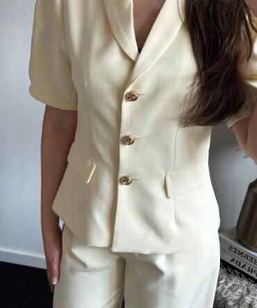 Aurora Button Blazer