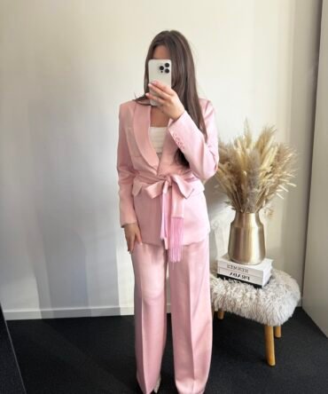Pink Satin Pants
