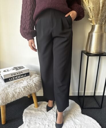 Black Wide Leg Trousers