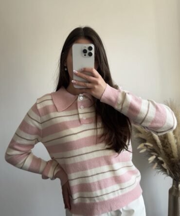 Blush Stripe Knit
