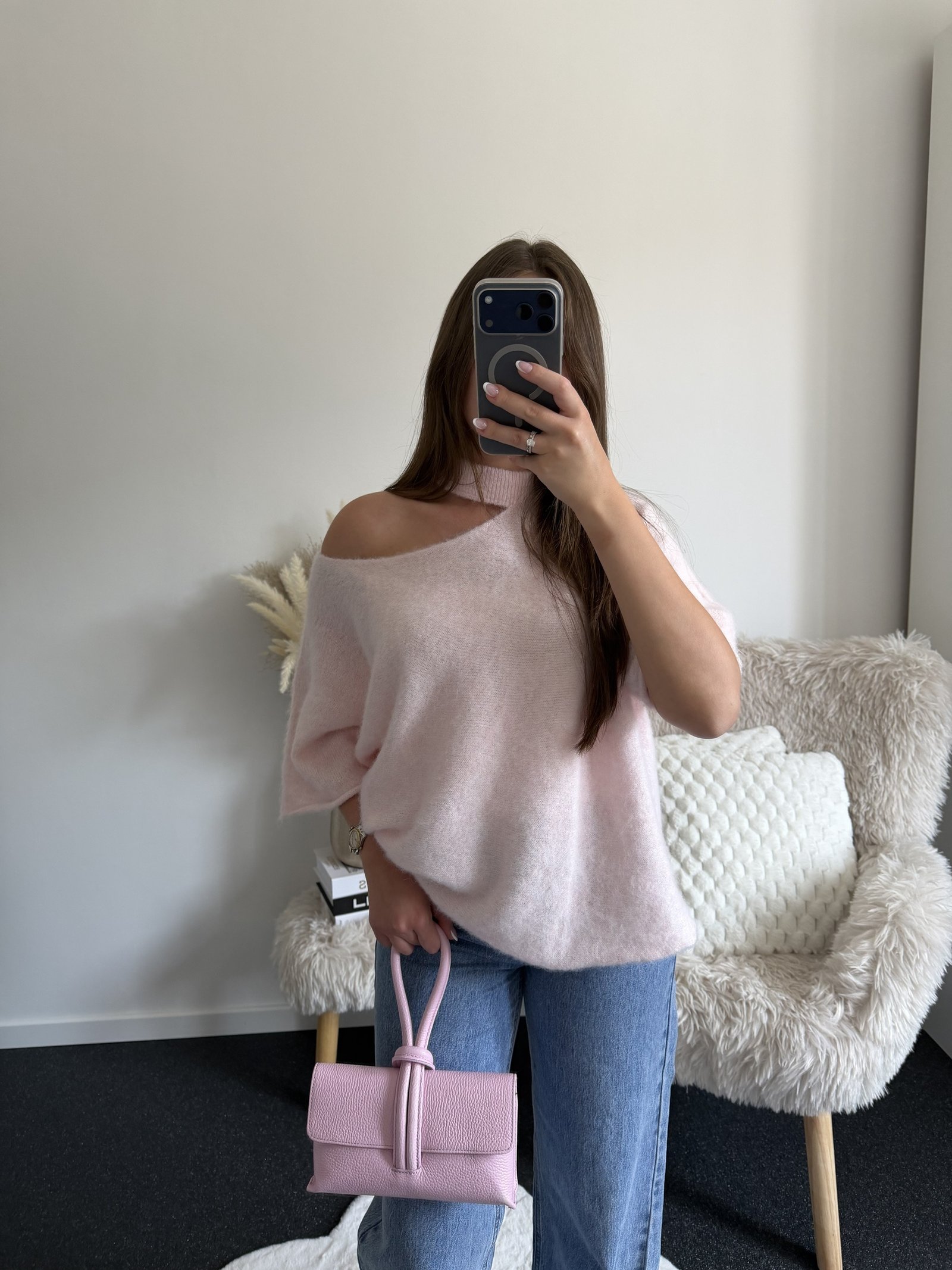Soft Cut Out Knit - Soft Pink - Afbeelding 2
