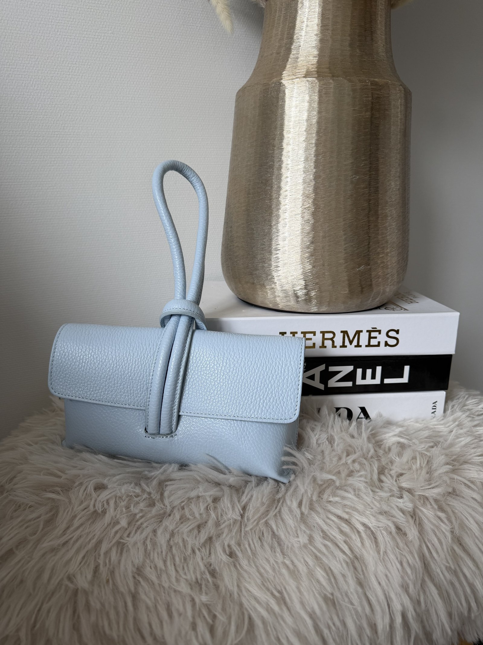 Celeste Knot Bag – Azure Blue
