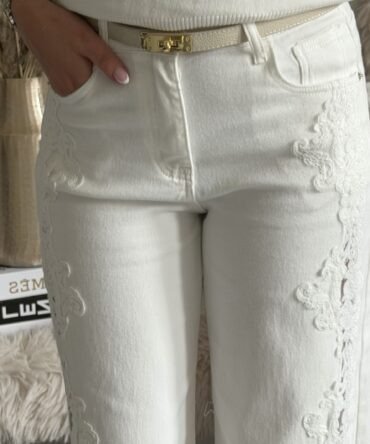 Golden Lock Belt - Beige