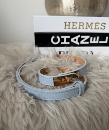 Golden Lock Belt - Blue