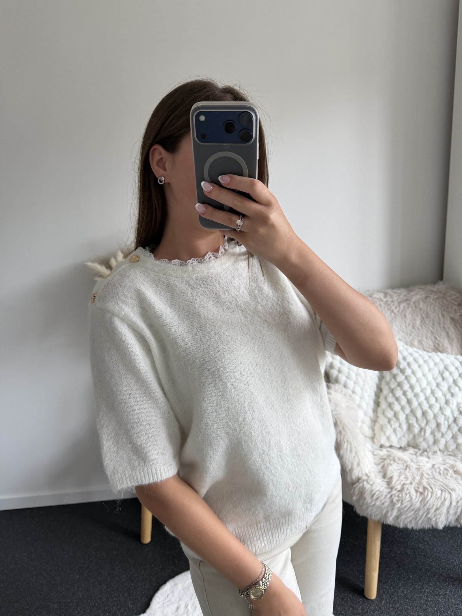 Aurélie Golden Button Knit - Afbeelding 2