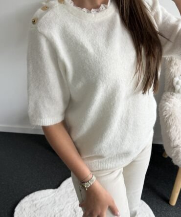 Aurélie Golden Button Knit