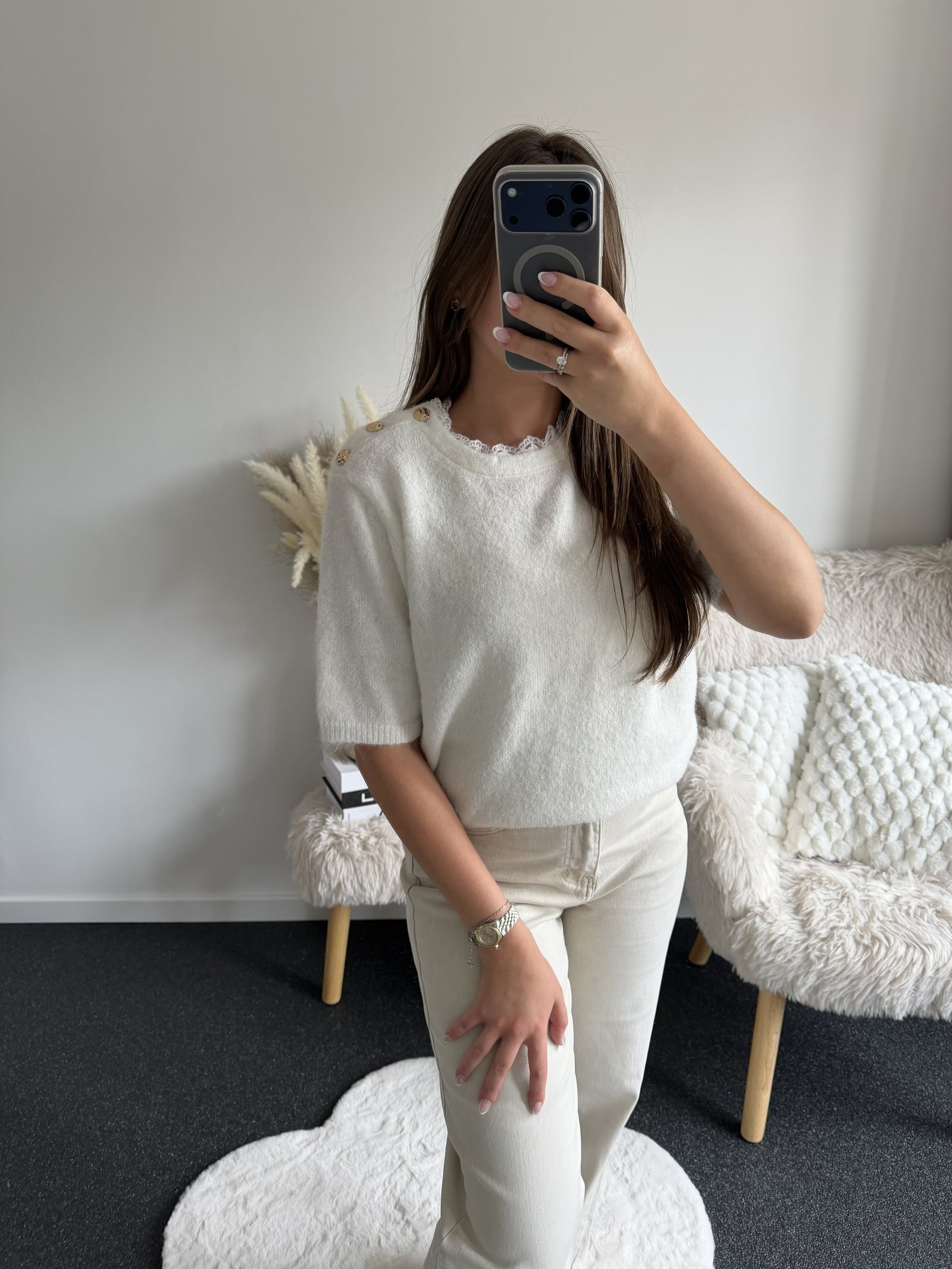 Aurélie Golden Button Knit - Afbeelding 3