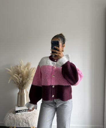 Burgundy Blush Cardigan