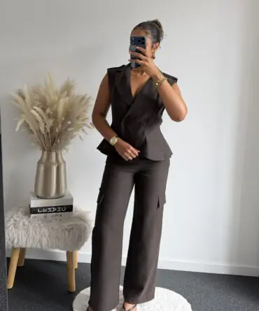 Brown Tailored Muse Set
