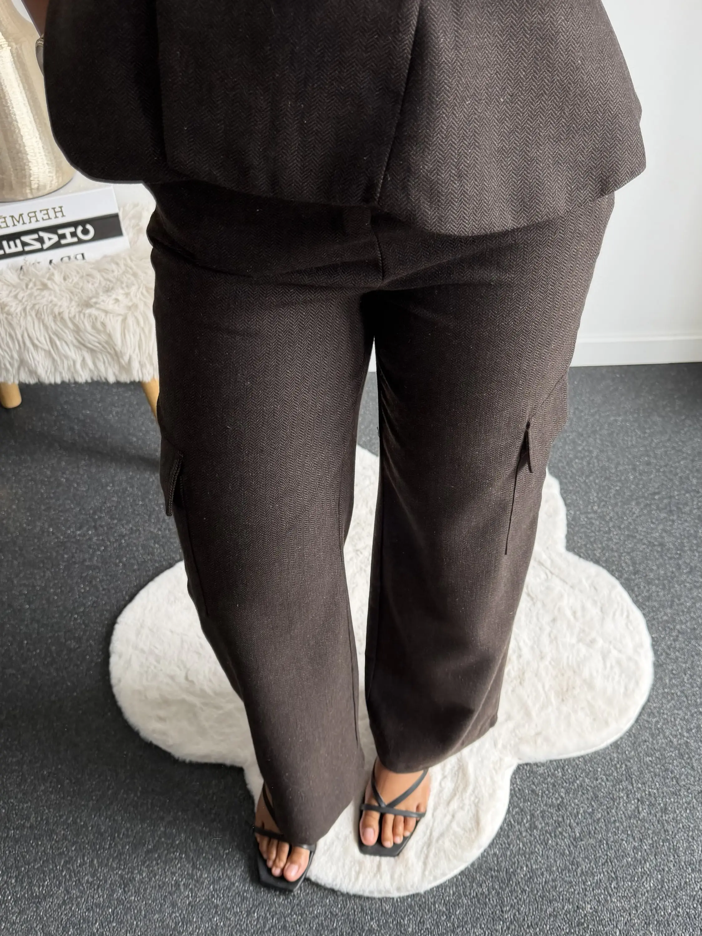 Brown Tailored Muse Set - Afbeelding 3
