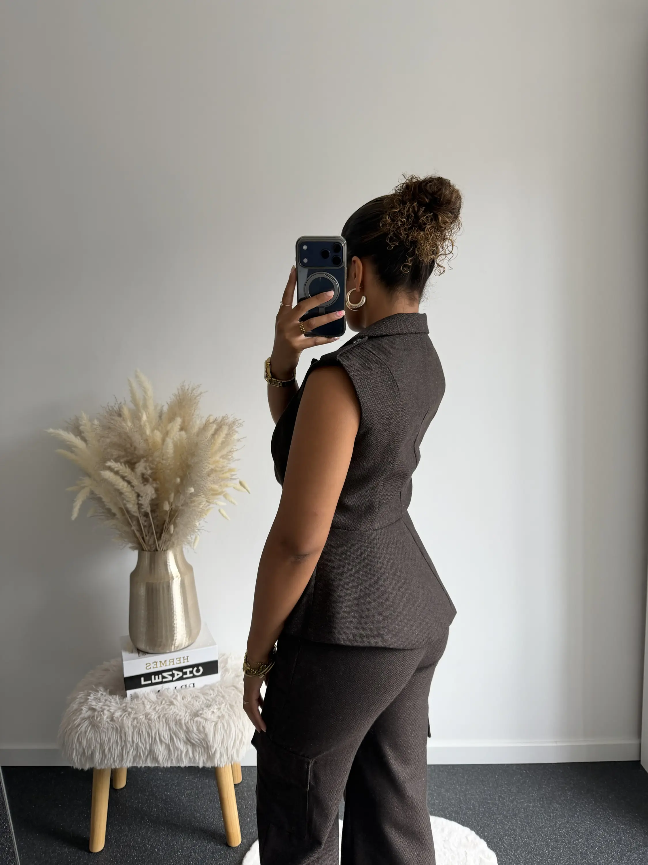 Brown Tailored Muse Set - Afbeelding 4